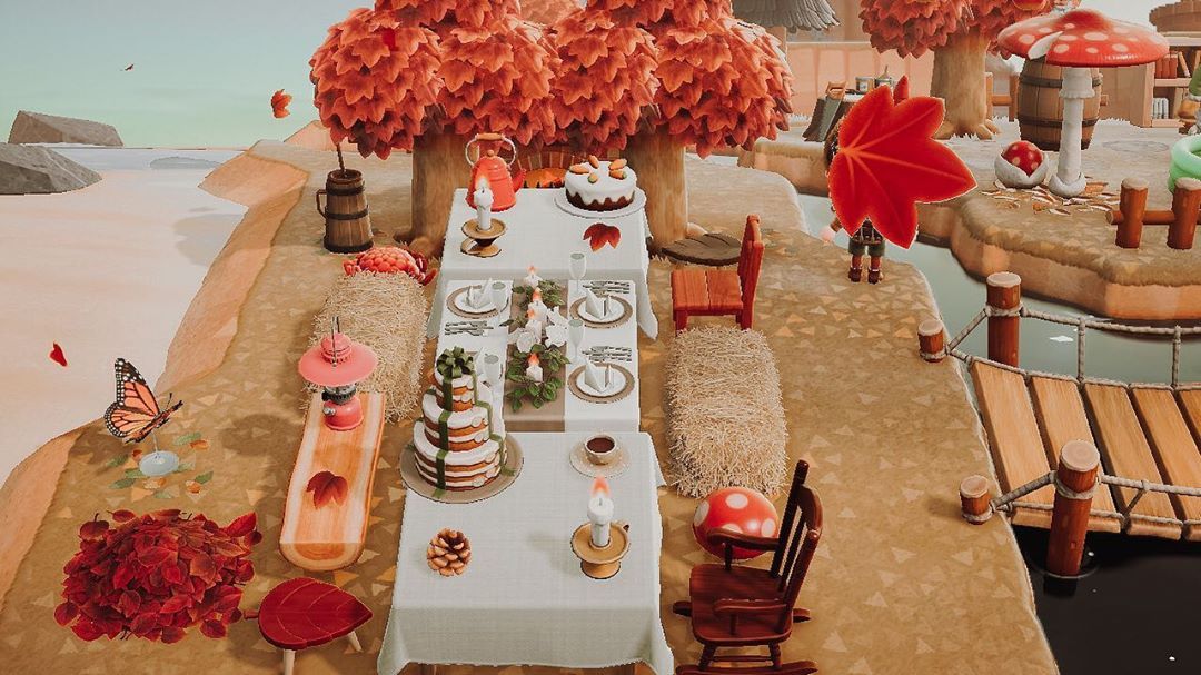 Animal Crossing New Horizons On Instagram Need Ideas For Autumn Scenery I M Obsessed With This Tha Halloween Animals New Animal Crossing Animal Crossing 3ds