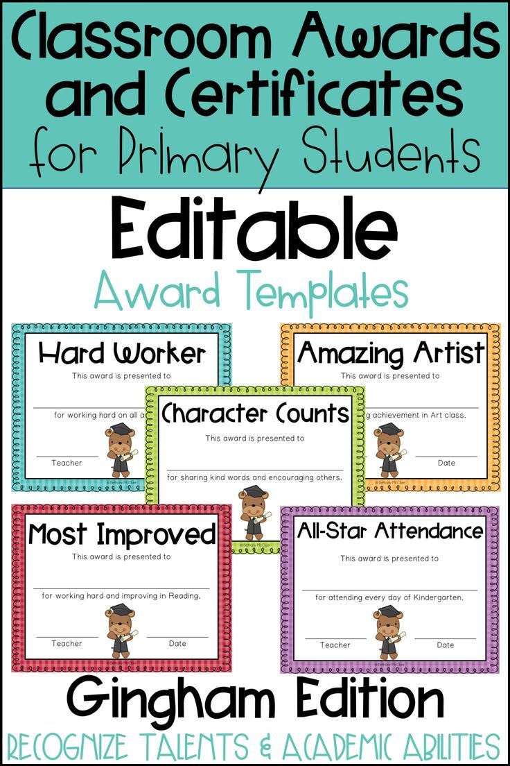 These end of the year awards are perfect to recognize your students for their unique talents and abilities! These awards are EDITABLE and feature a Gingham background. Perfect for Primary Students and Elementary Students in Kindergarten, First Grade, Second Grade, Third Grade, Fourth Grade, or Fifth Grade! Back to School idea - Use these awards year round for positive reinforcement as a good behavior incentive or for rewarding individual student academic accomplishments and achievements. Upper Elementary Resources, Teaching Resources, Teaching Ideas, Classroom Activities, Behavior Incentives, Student Behavior, Student Teaching, Fifth Grade, Second Grade