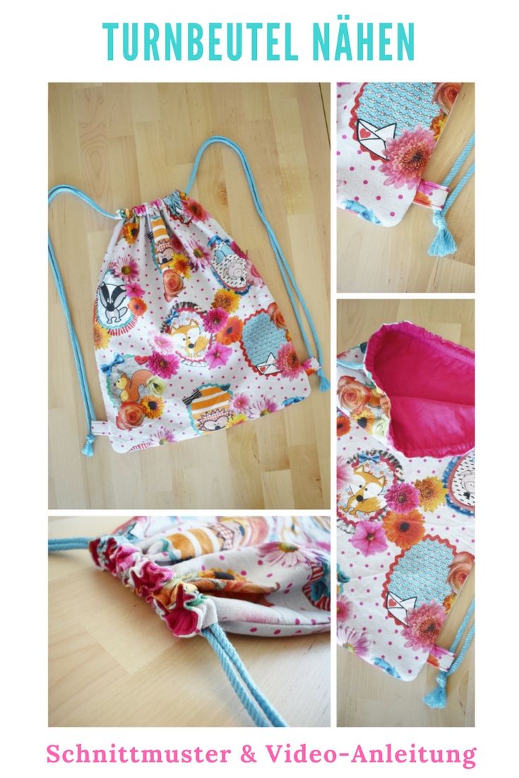 Turnbeutel nähen mit Schnittmuster | DIY MODE #artisanatautourdutissu