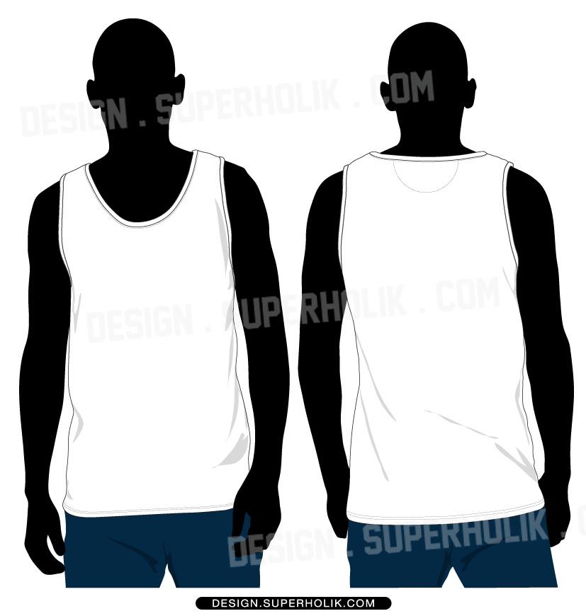 Download Tank Top Vector Template | Fashion design template ...