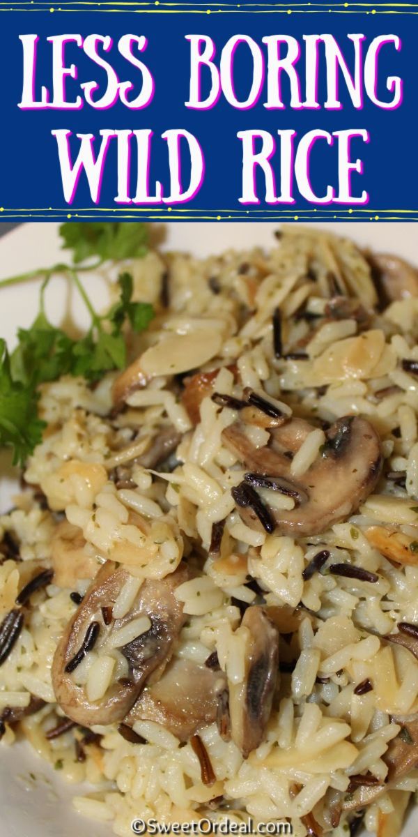 Less Boring Wild Rice With Sauteed Mushrooms And Almonds less-boring-wild-rice-with-sauteed-mushrooms-and-almonds