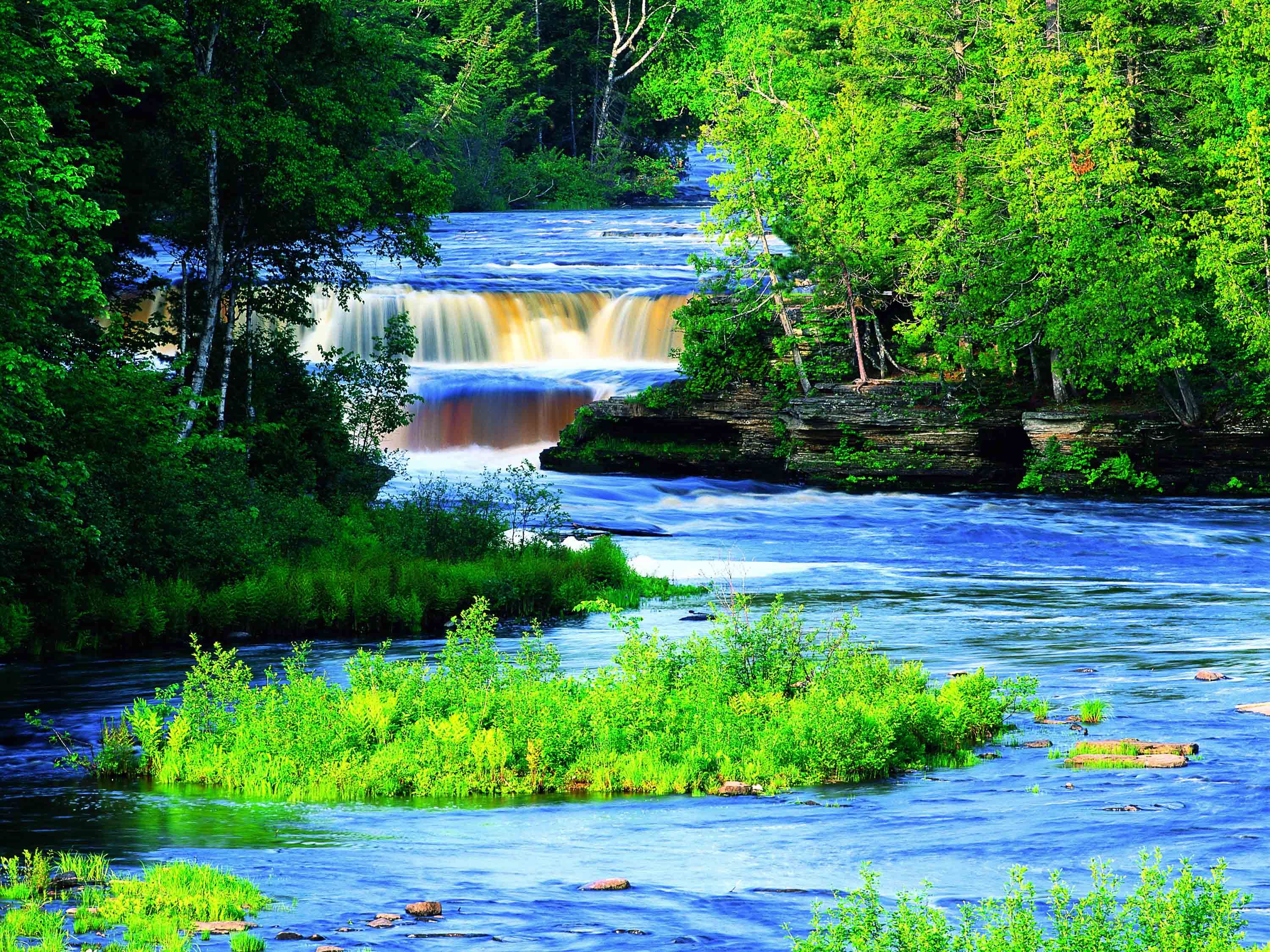 Natural Water Flow Wallpaper Natural Water Flow Wallpaper