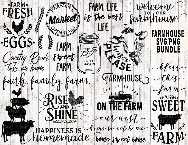 Download Farm Svg Bundle Farmhouse Svg Bundle Farm Life Svg Farm Svg Etsy Cricut Projects Vinyl Cricut Svg Files For Cricut