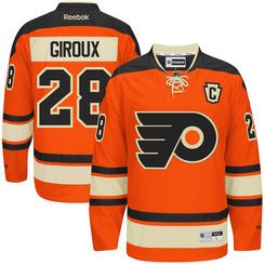 mike mens philadelphia flyers claude giroux reebok orange premier philadelphia flyers new jersey