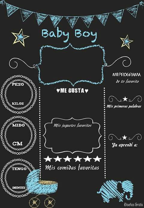 Introducir 45+ imagen modelo chalk board cha de bebe