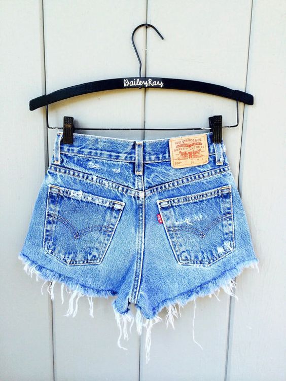 womens levi cut off shorts