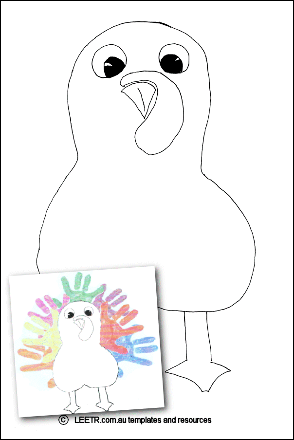 Hand Turkey Template - FREE DOWNLOAD