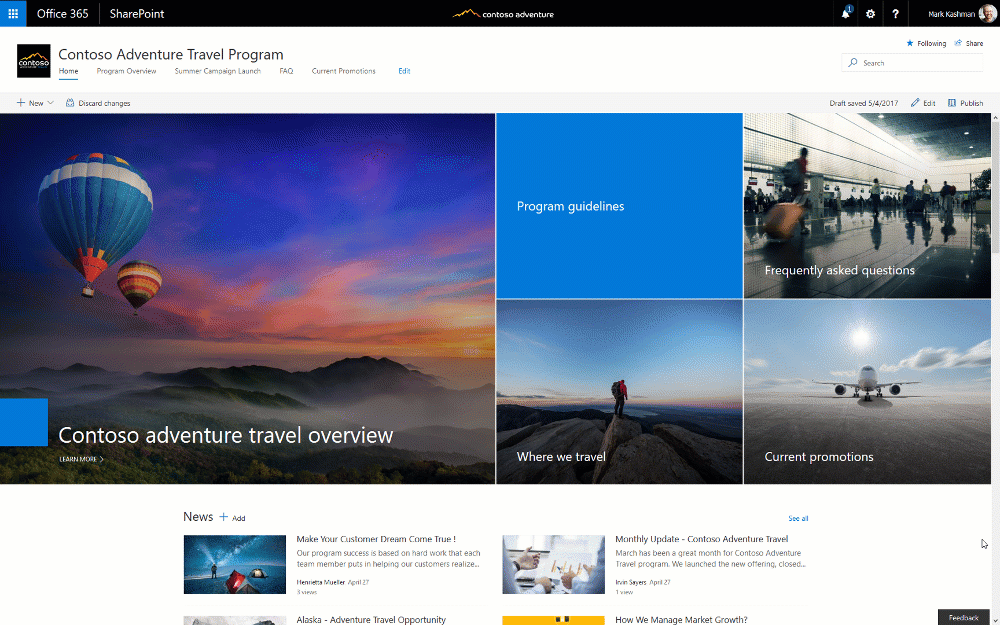 office 365 website templates