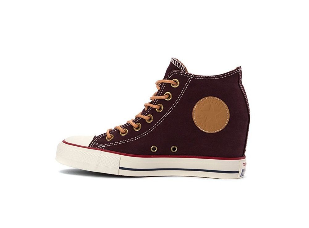 Converse Chuck Taylor All Star Lux MID Black Cherry Wedge Women's Shoes US  8 | eBay | Converse, Blue trainers, New shoes