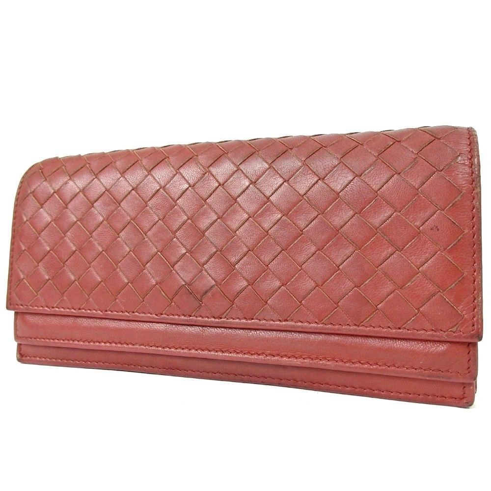 Us Seller Authentic Bottega Veneta Wallet Intrecciato Purse Leather Red Bv17w48 Bottegaveneta Purse Trending Handbag Bottega Veneta Wallet Authentic Handbags