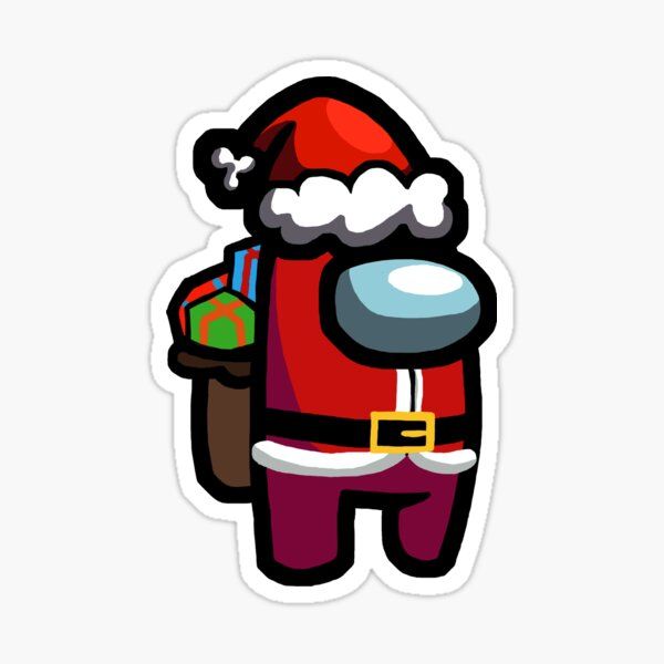 Pegatina 'Entre nosotros santa' de Harry Draws Str Pegatina 'Entre nosotros santa' de Harry Draws Str