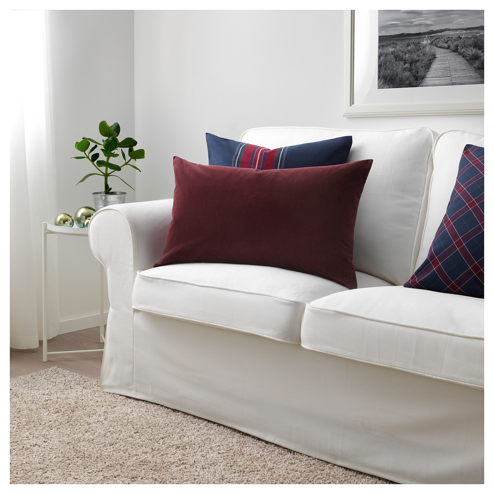 IKEA SANELA Cushion cover dark red IKEA Sanela Cushion COVER Pillow Sham