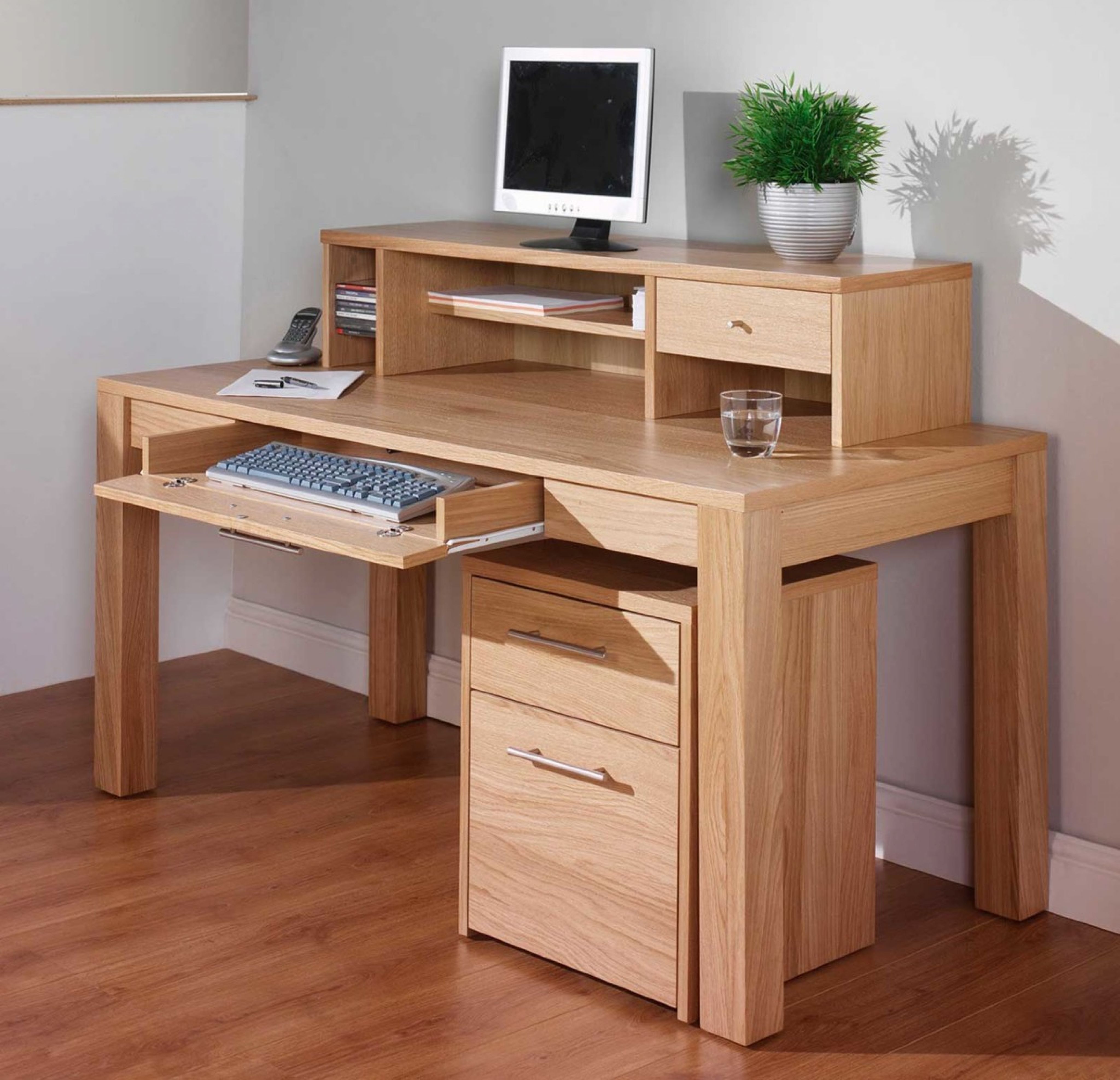 Modern Pine Office Desk Modern Pine Office Desk