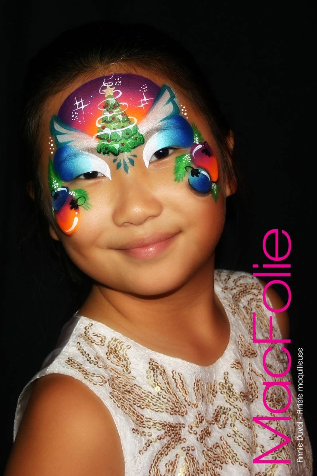 Pin by Makin Faces on Christmas Face Painting Christmas face painting