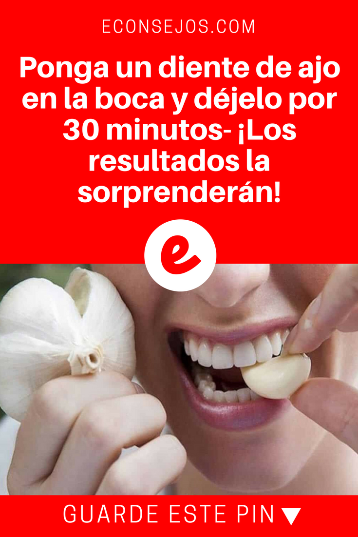 Masticar Un Diente De Ajo Durante 30 Minutos Diarios Puede Mejorar Tu Salud Natural Medicine Health Health Benefits