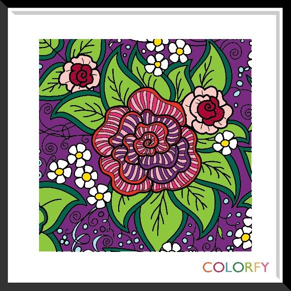 Download Colory rose | Coloring book app, Zen art, Coloring books