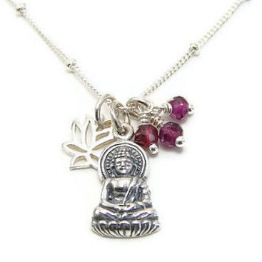 Pyrite Buddha Compassion and Spirituality necklace