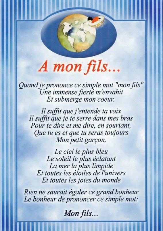 Epingle Par Yaker Aicha Sur Quotes Citation Enfants Poeme Pour Mon Fils Proverbe Anniversaire