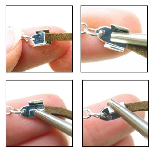 Cord Ends,provides a neat finish and a loop to connect a clasp or