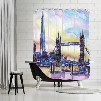 Brayden Studio Markus Bleichner Lyles London England The Shard And Tower Bridge 2 Shower Curtain Einrichtungsideen Home Decor Bettwäsche