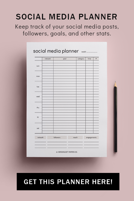Social Media Kit Business Planner Personal Size Social Media Plan and Content Planner A5 Social Media Planner and Social Media Tracker
