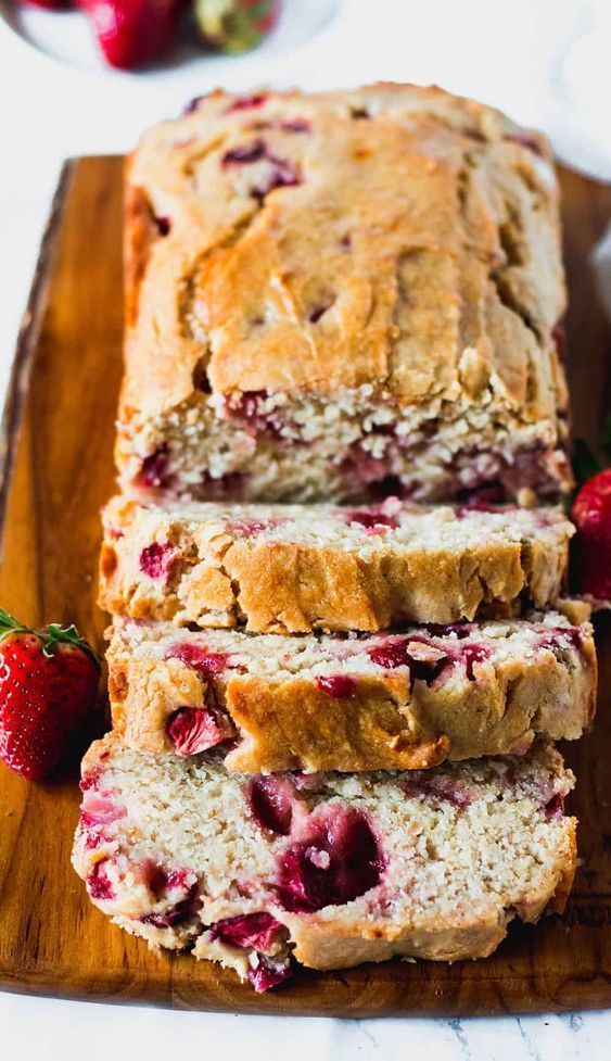 Strawberry Banana Bread Vegan Gluten Free Strawberry Banana Bread Vegan Gluten Free