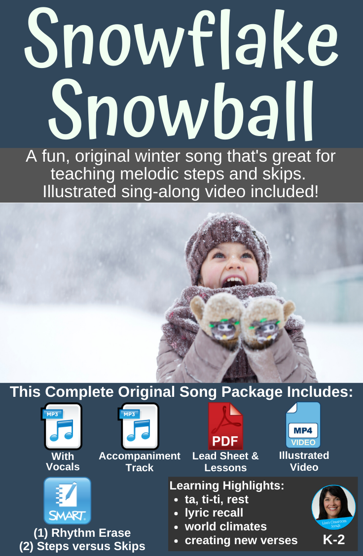 Download This Is A Cute Song About All Things Winter Great For Teaching Melodic Steps And Skips Illustrated Vide Classroom Songs Winter Songs Elementary Music Lessons
