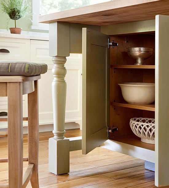 Kitchen Island Storage Ideas | Kitchen island storage, Island storage
