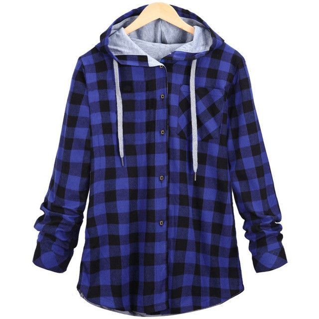 Plaid Side Zipper Scotland Long sleeved Casual Shirt Hiphop Plaid Side Zipper Scotland Long sleeved Casual Shirt Hiphop