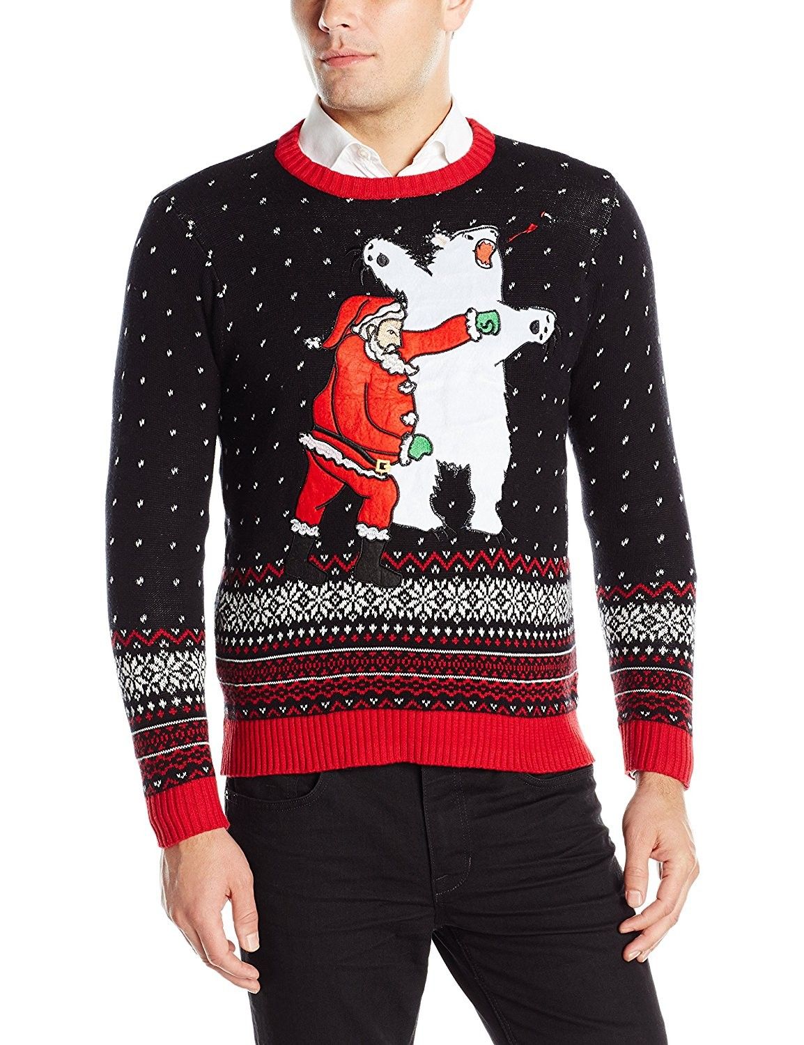Blizzard Bay Mens Ugly Christmas Sweater Santa