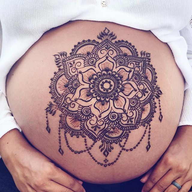 Pin on Pregnancy Henna Designs