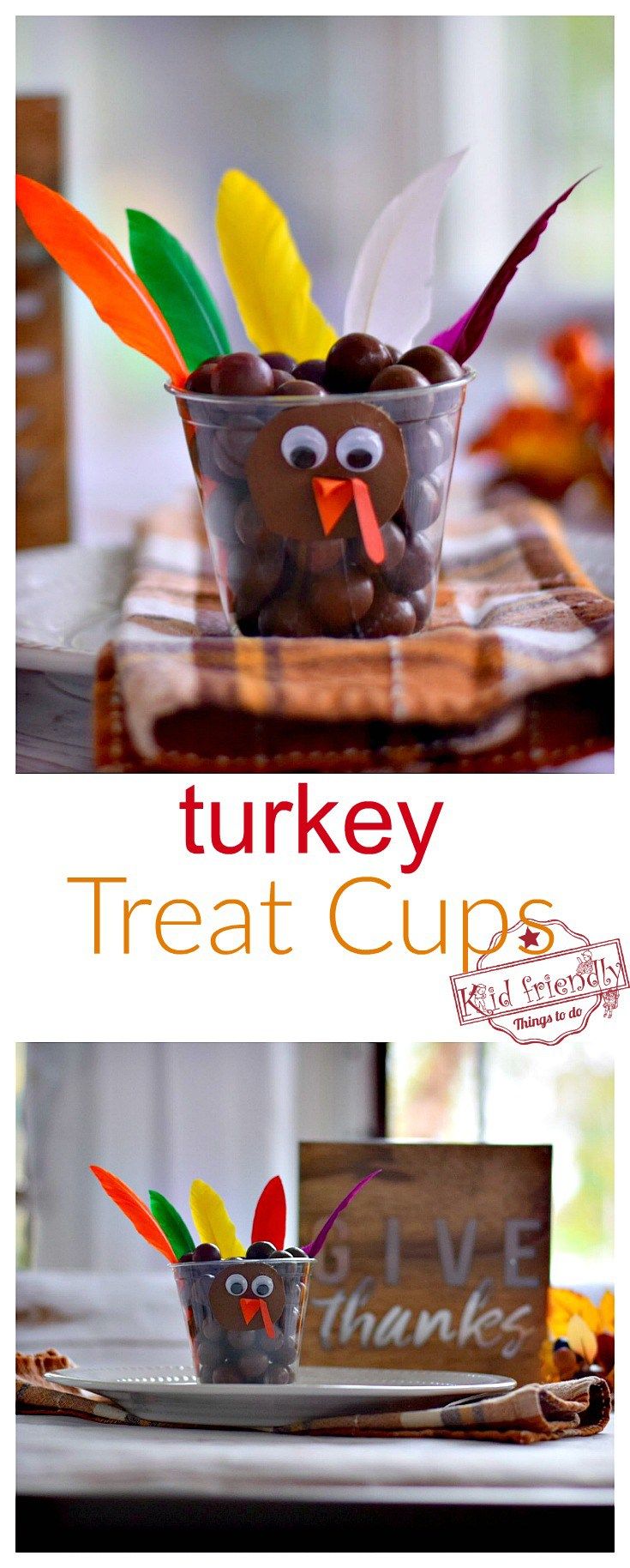 Fun Candy Turkey Treat Cups for a Thanksgiving Food Craft - fun idea ...