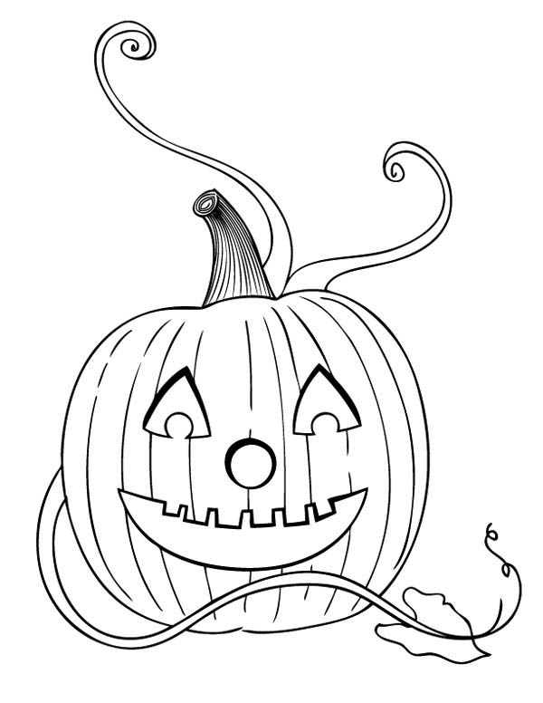 Jack O Lantern The Halloween Pumpkins Coloring Page Kids Play Color