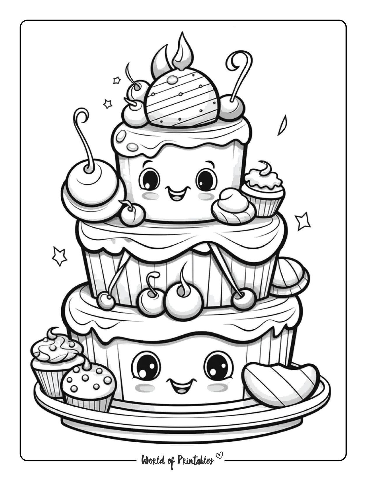 Happy Birthday Coloring Pages