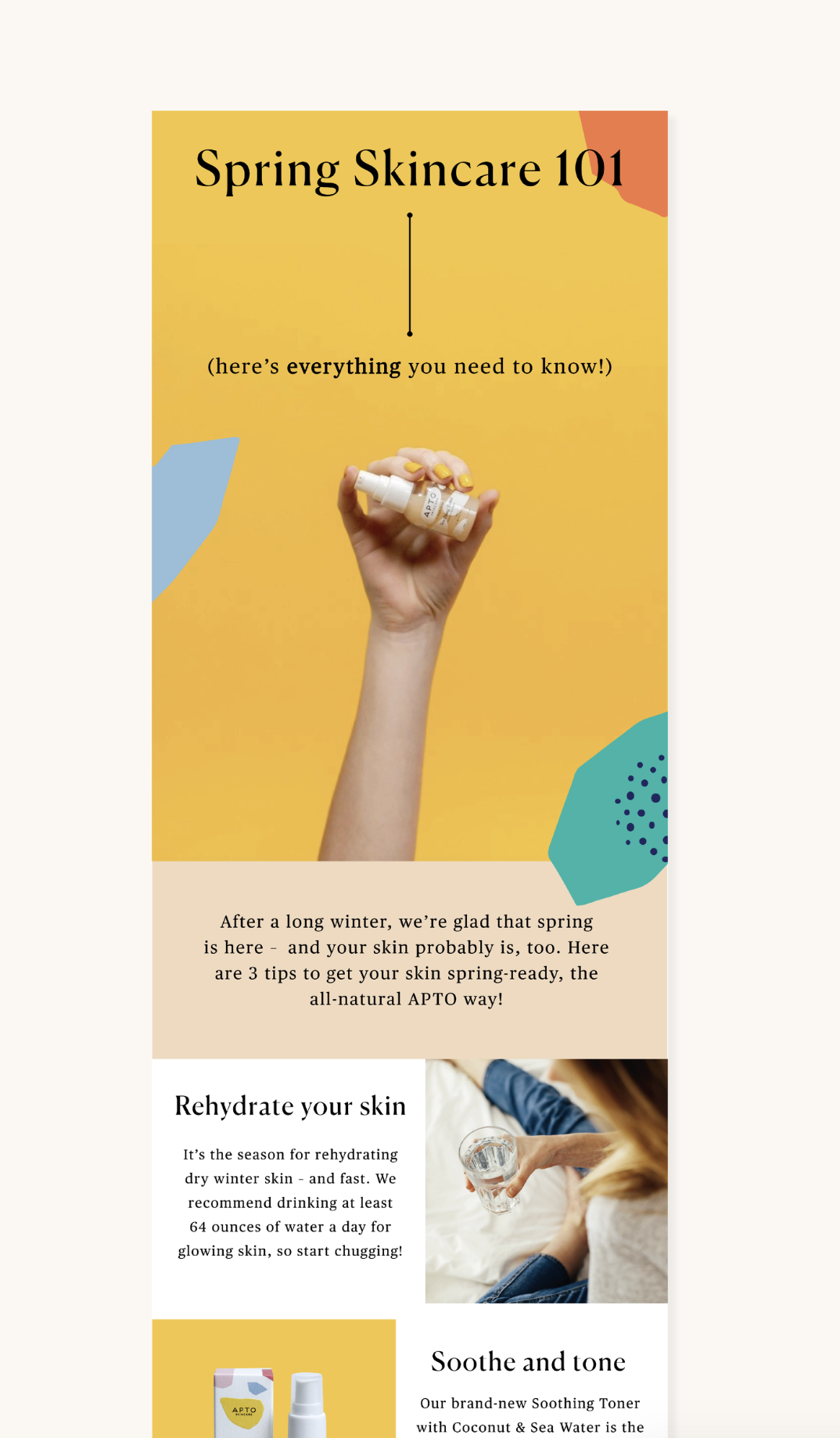 Skincare Email Design Mailchimp Newsletter Design Email Design skincare-email-design-mailchimp-newsletter-design-email-design