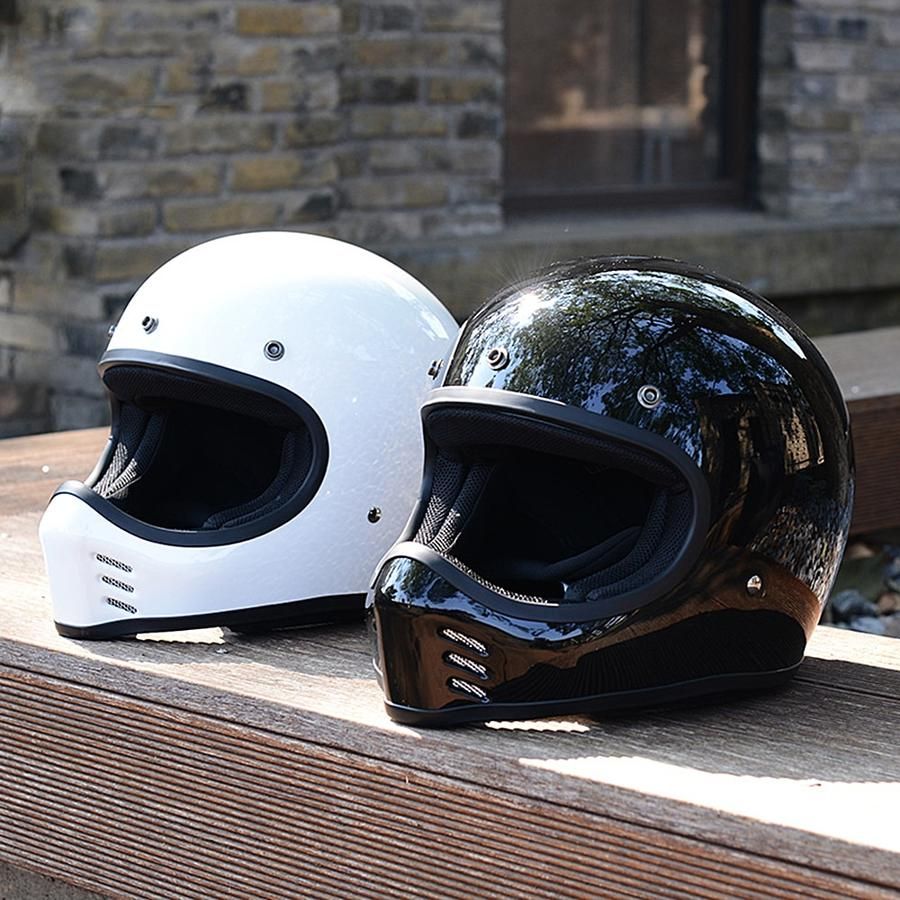 Vintage Style Motocross Helmet | Helmet, Yamaha bikes, Motocross helmets