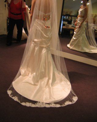 Veil with Chapel Train Wedding Dress