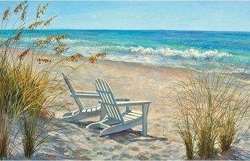 Beach Chairs Beach Artwork Beach Painting Seascape Paintings