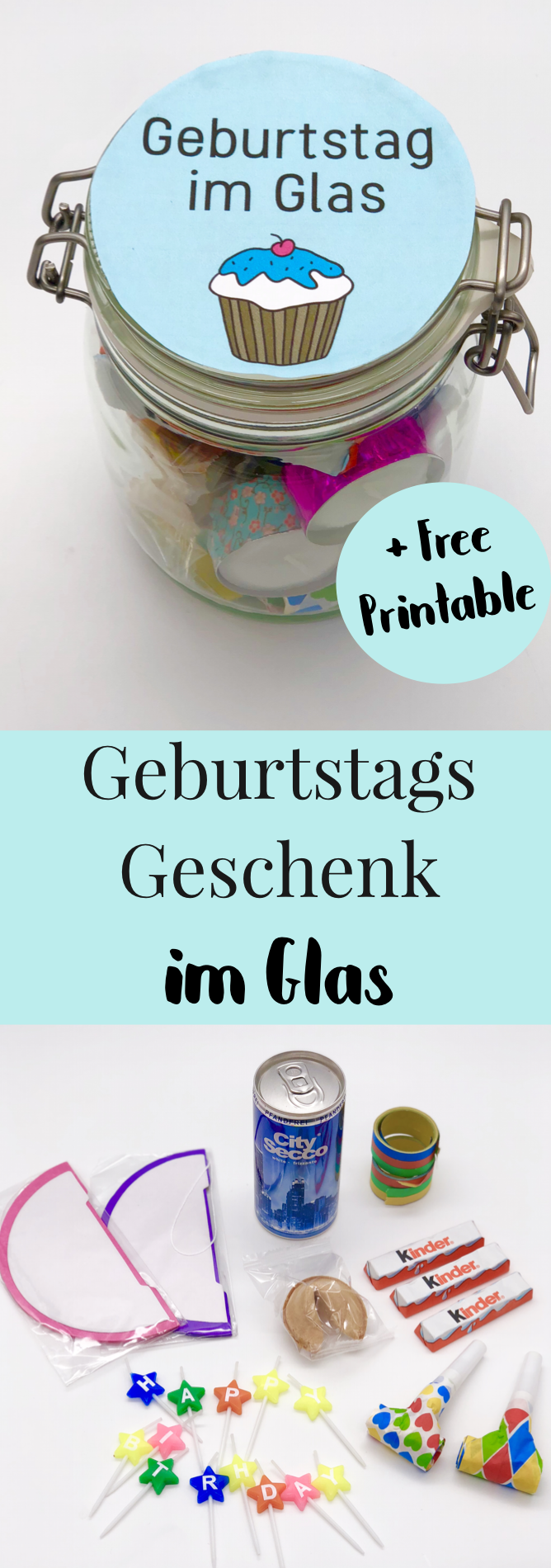 DIY Geschenke zum Geburtstag - einfache Geschenkideen im Glas