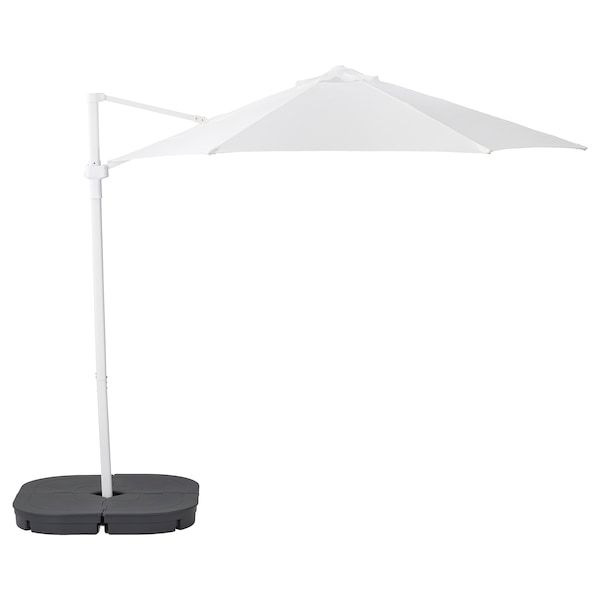 HÖgÖn Hanging Umbrella With Base White Svartö Dark Gray Ikea In 2020 Offset Patio Parasol - Ikea Patio Umbrella Review HÖgÖn Hanging Umbrella With Base White Svartö Dark Gray Ikea In 2020 Offset Patio Parasol - Ikea Patio Umbrella Review