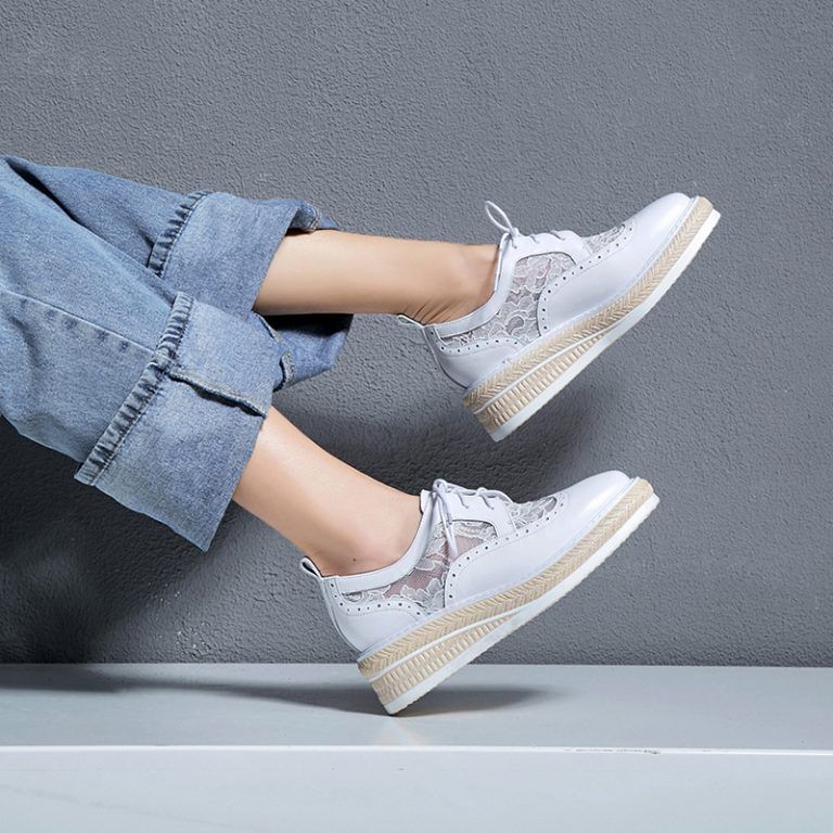 Chiko Georgianna Square Toe Wedge Oxford Ayakkabilar
