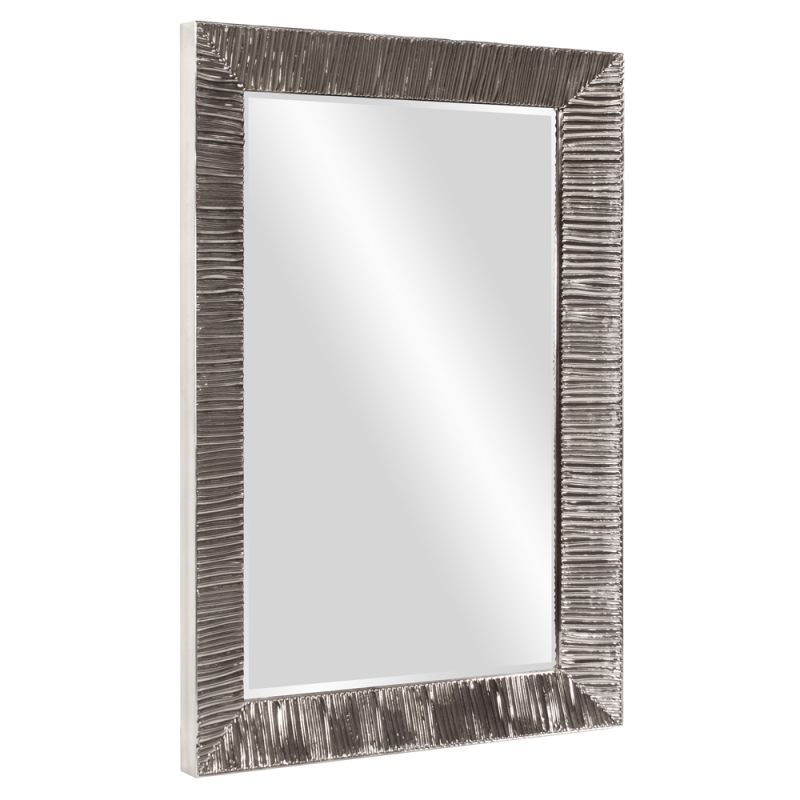 Howard Elliott 92098 Tennessee 60 X 40 Ribbed Rectangular Mirror Howard Elliott 92098 Tennessee 60 X 40 Ribbed Rectangular Mirror Silver Home Decor Mirrors Wall