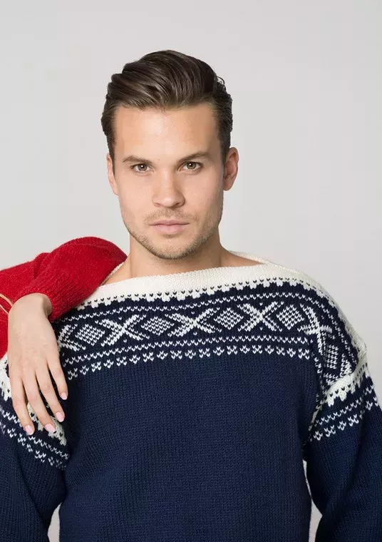 Marius 2 Herregenser | Herregensere, Genser, Strikking Marius” genser i SISU med rundt bærestykke | Genser