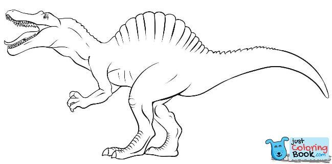 spinosaurus boy birthday ideas dinosaur coloring pages within spinosaur