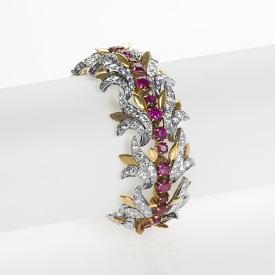 12 5 Carat Ruby Tennis Bracelet In 14k Rose Gold 12 G 7 Inches By Superjeweler In 2020 Black Diamond Bracelet Gold Bracelet Tennis Bracelet