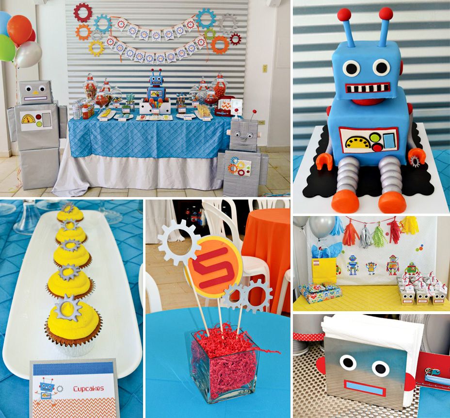 Creative Colorful Cute Robot Party Hostess With The Mostess Boy Birthday Parties Robot Decorations Party Robot Party Creative Colorful Cute Robot Party Hostess With The Mostess Boy Birthday Parties Robot Decorations Party Robot Party