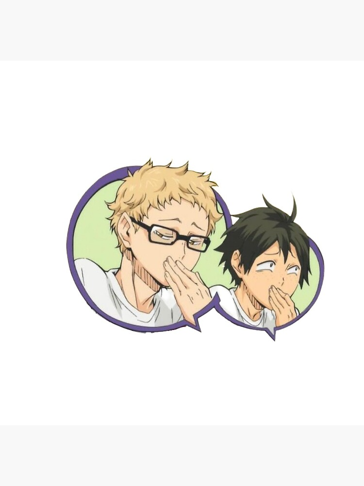 "Pffft Tsukishima Kei and Yamaguchi Tadashi Bubble | Haikyuu!" Poster