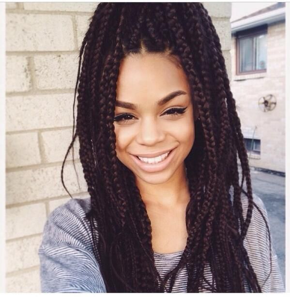 Postbadbraid On Locs Box Plaits And Funky Braids Box Braids