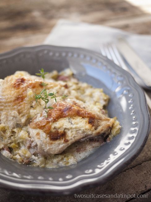 Cream Cheese And Herb Stuffed Chicken W Braised Leeks And - Grilled stuffed chicken recipes #grilled #stuffed #chicken #recipes Cream Cheese And Herb Stuffed Chicken W Braised Leeks And