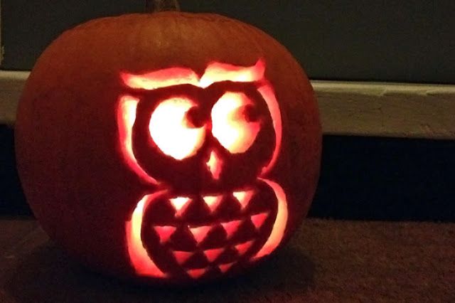 easy and cute owl pumpkin carving stencils templates ideas